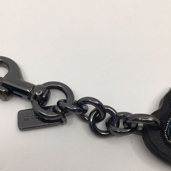 Coach Limited Edition Embroidered Cactus Leather Bag Charm w/ Gunmetal Hardware - Picture 16 of 16